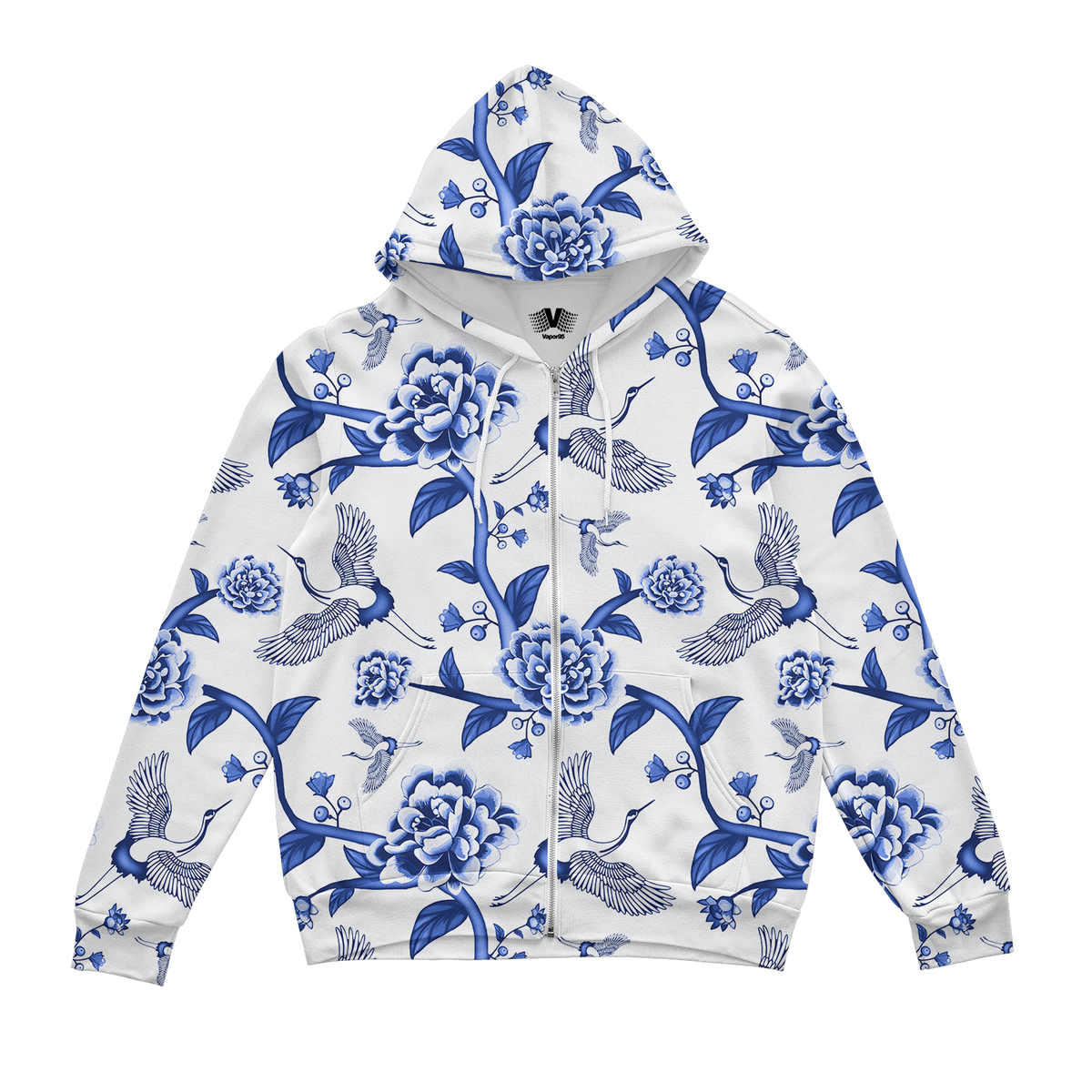 Porcelain Zip Up Hoodie