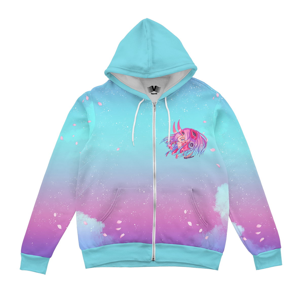 Sakura Oni Zup Up Hoodie