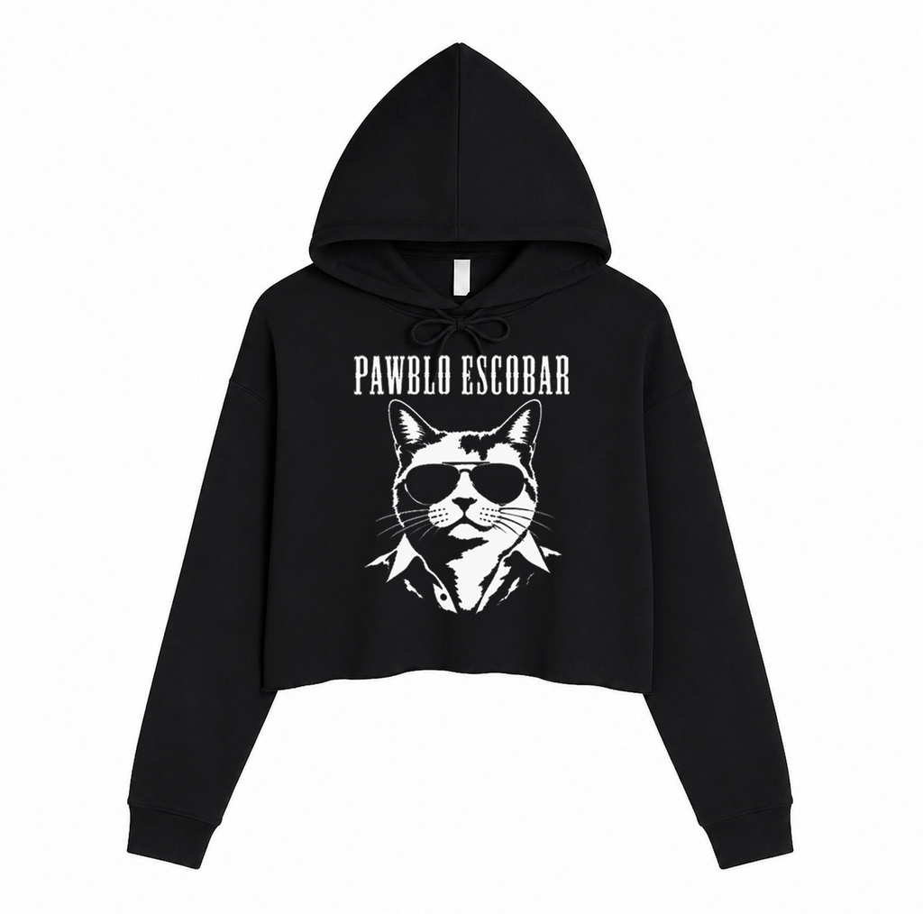 Women's | Pawblo Escobar | Crop Hoodie