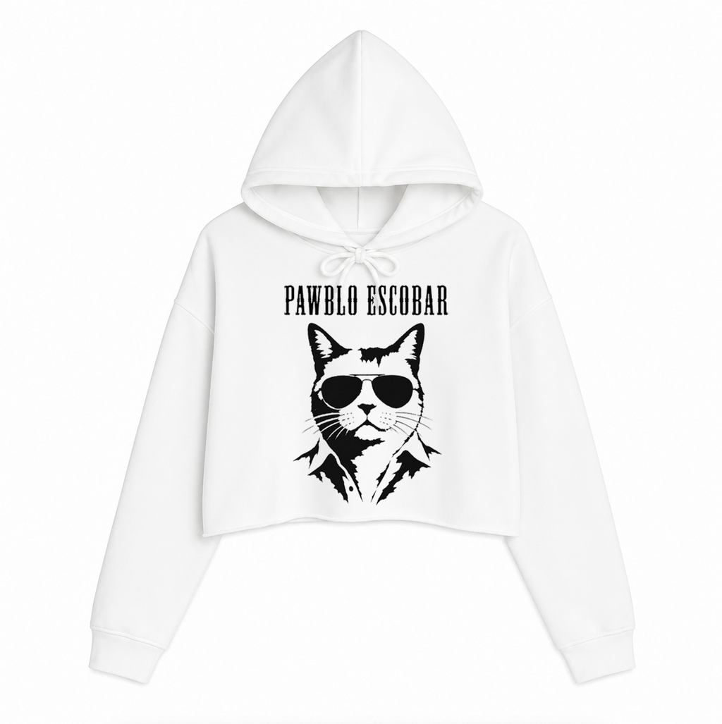 Women's | Pawblo Escobar | Crop Hoodie