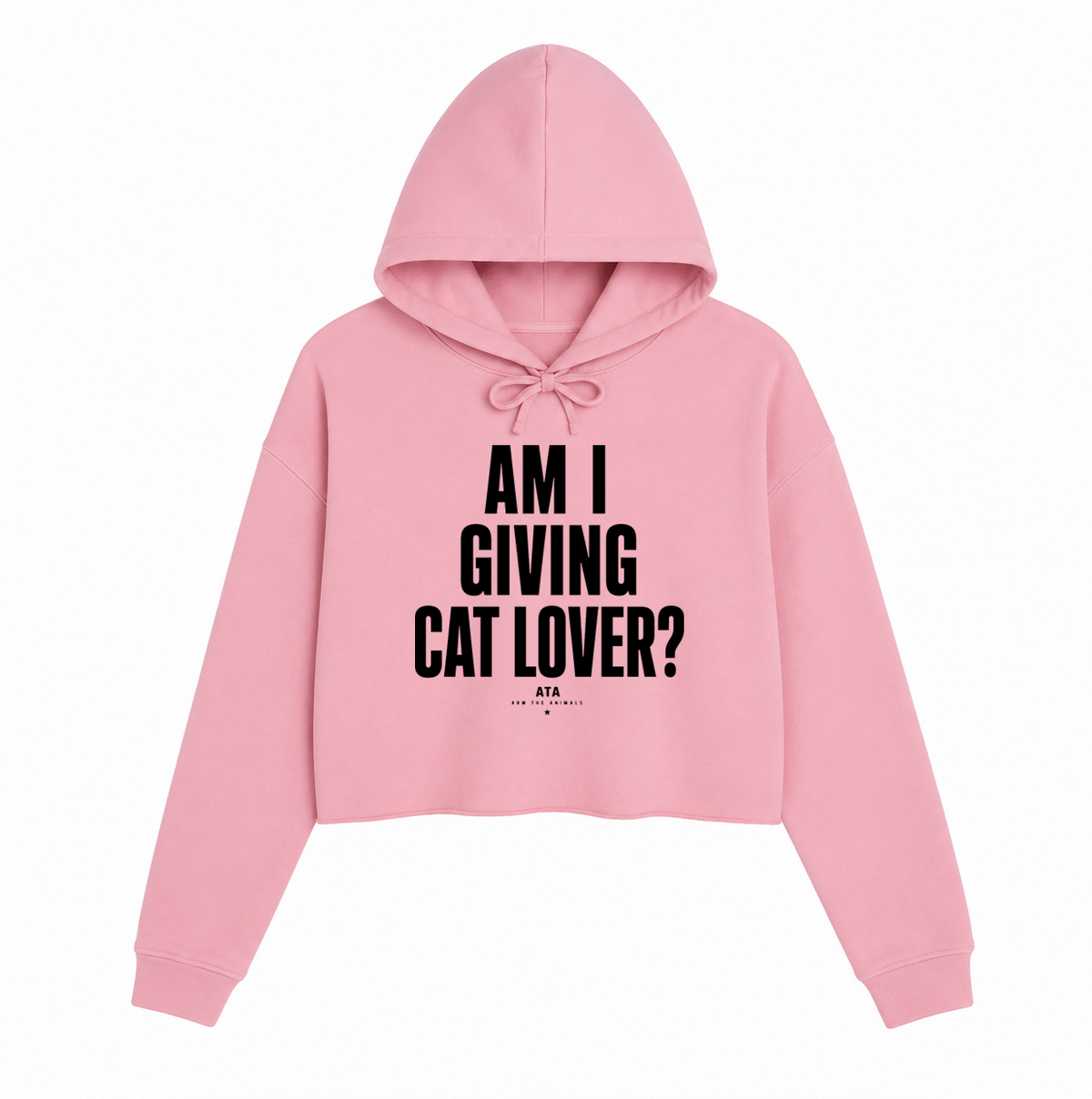 Women's | Giving Cat Lover | Crop Hoodie