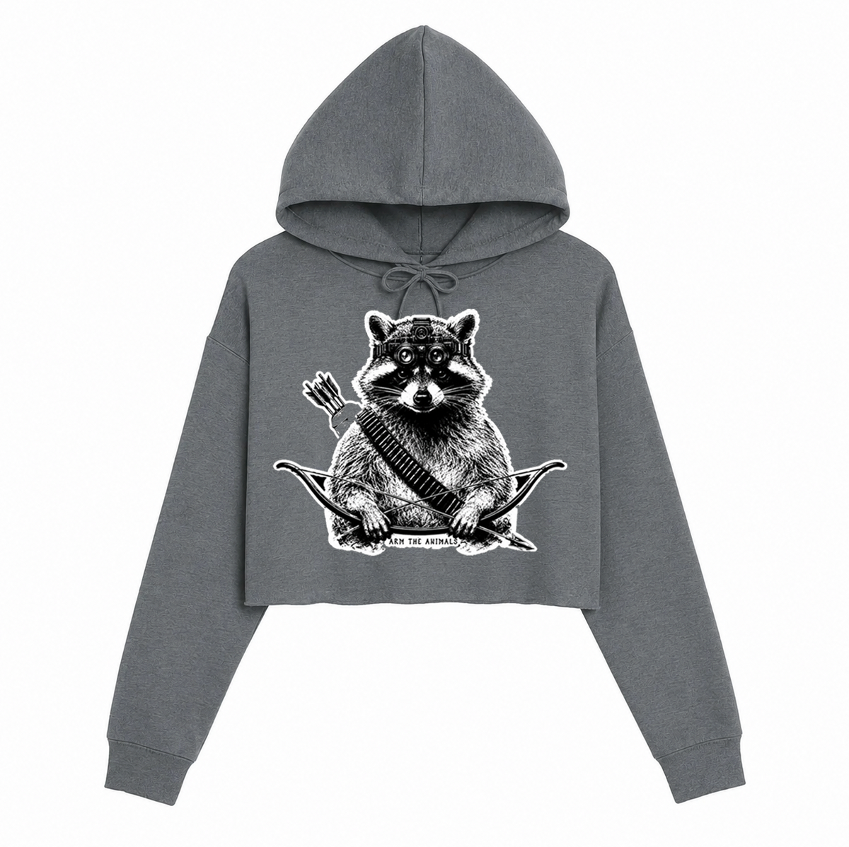 Women's | Recon Raccoon | Crop Hoodie