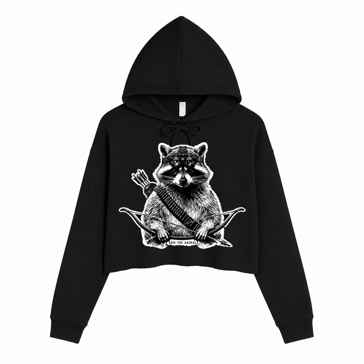 Women's | Recon Raccoon | Crop Hoodie