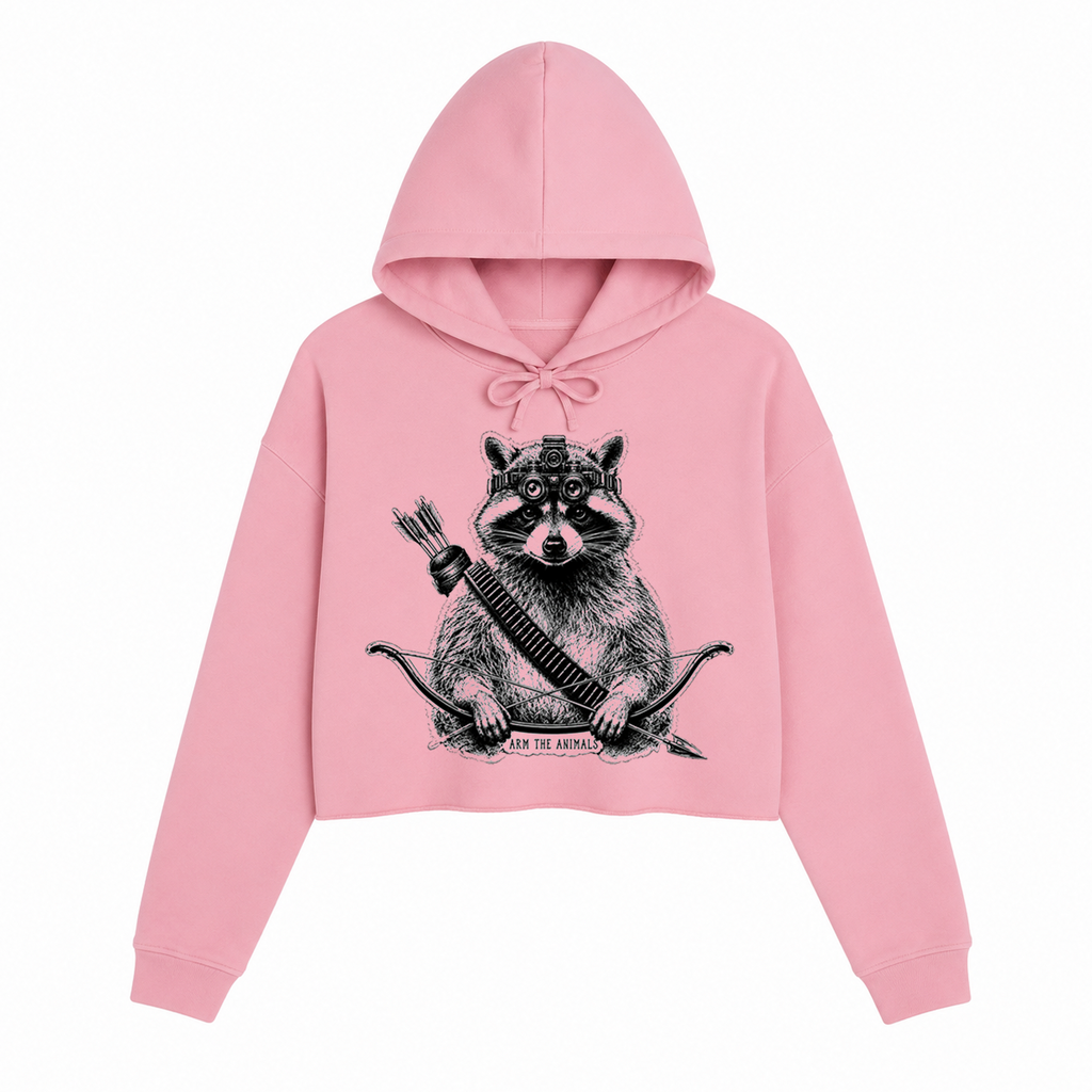 Women's | Recon Raccoon | Crop Hoodie