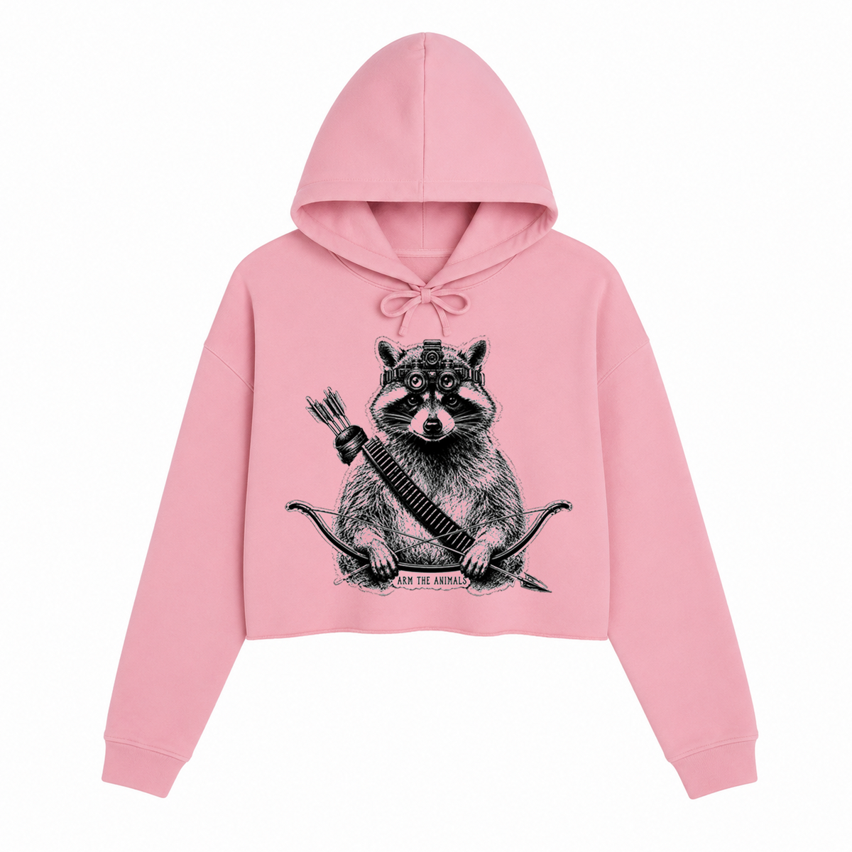 Women's | Recon Raccoon | Crop Hoodie