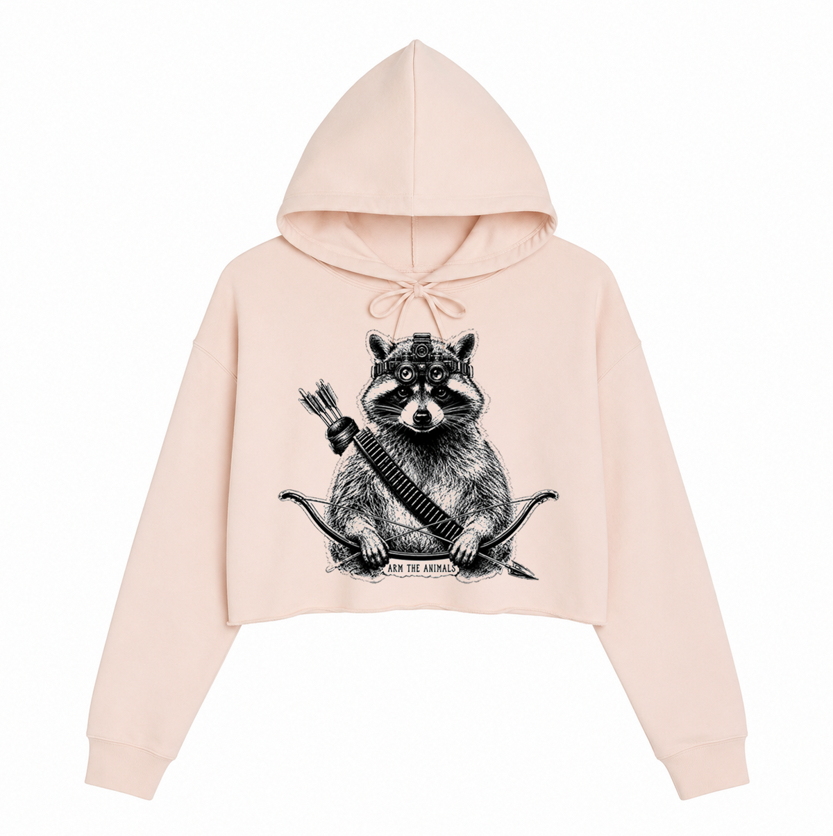Women's | Recon Raccoon | Crop Hoodie