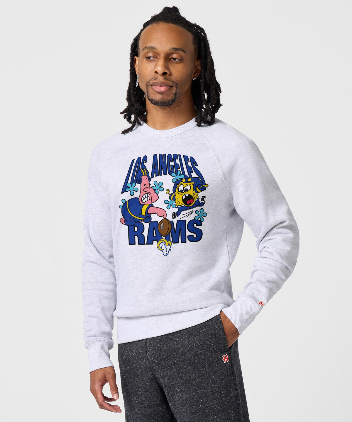 SpongeBob And Patrick X LA Rams Crewneck