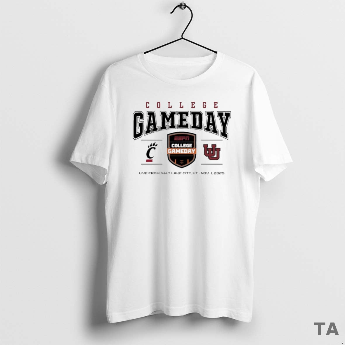 Top 2025 College Gameday Cincinnati Vs Utah Logo T Shirt Sweater
