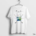 Top Adventure Time Bro Hug Circle T Shirt Sweater
