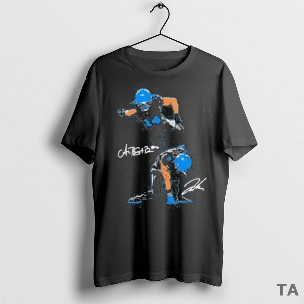 Top Amon Ra St Brown Jahmyr Gibbs Superheroes 2025 T Shirt Sweater