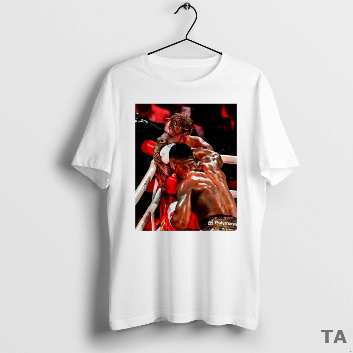 Top Anthony Joshua Ko Jake Paul Photo Circle T Shirt Sweater
