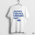 Top Byu Cougars Basketball January February Cougars April Circle T Shirt Sweater