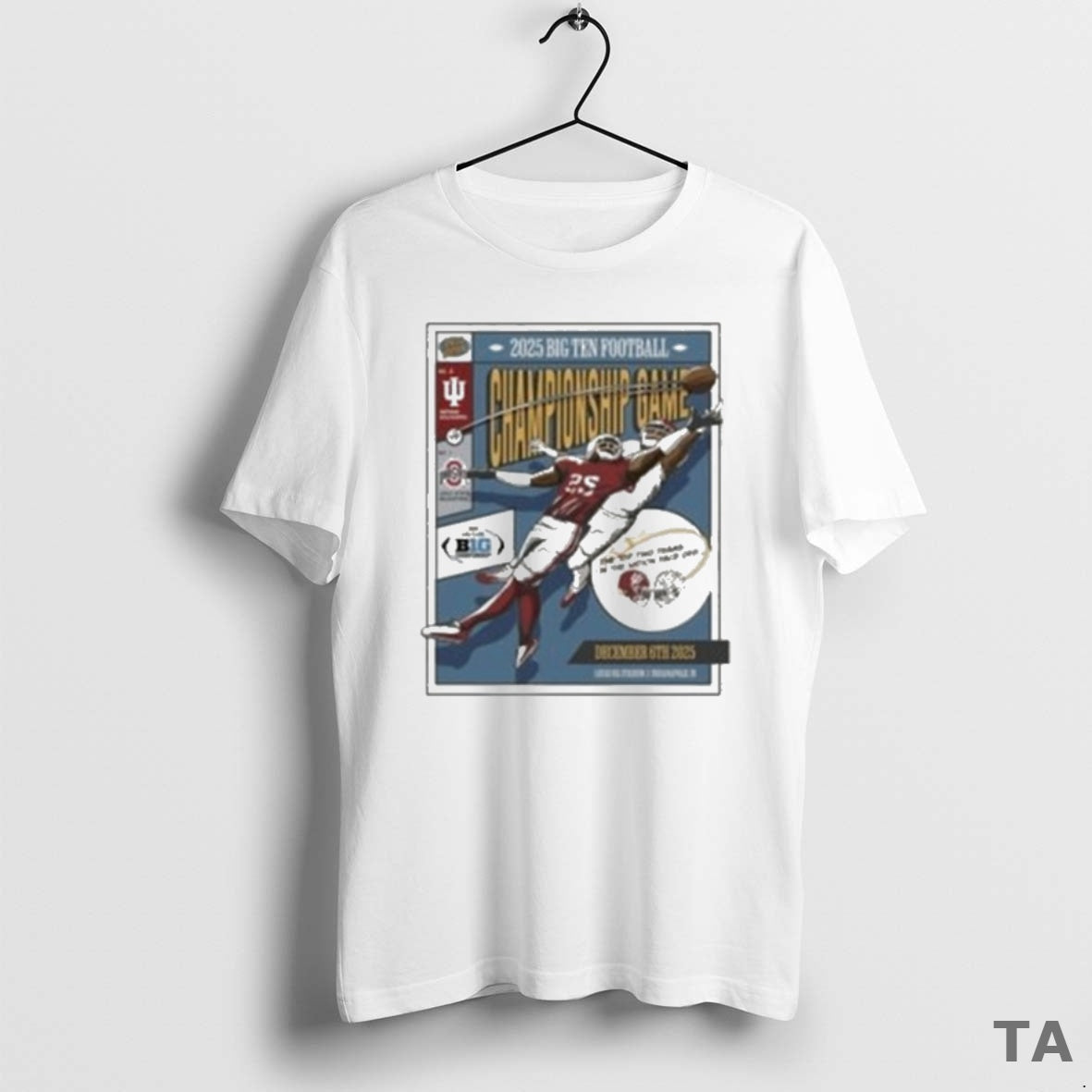 Top Big Ten Indiana Hoosiers Ohio State Buckeyes 2025 Championship Game T Shirt Sweater