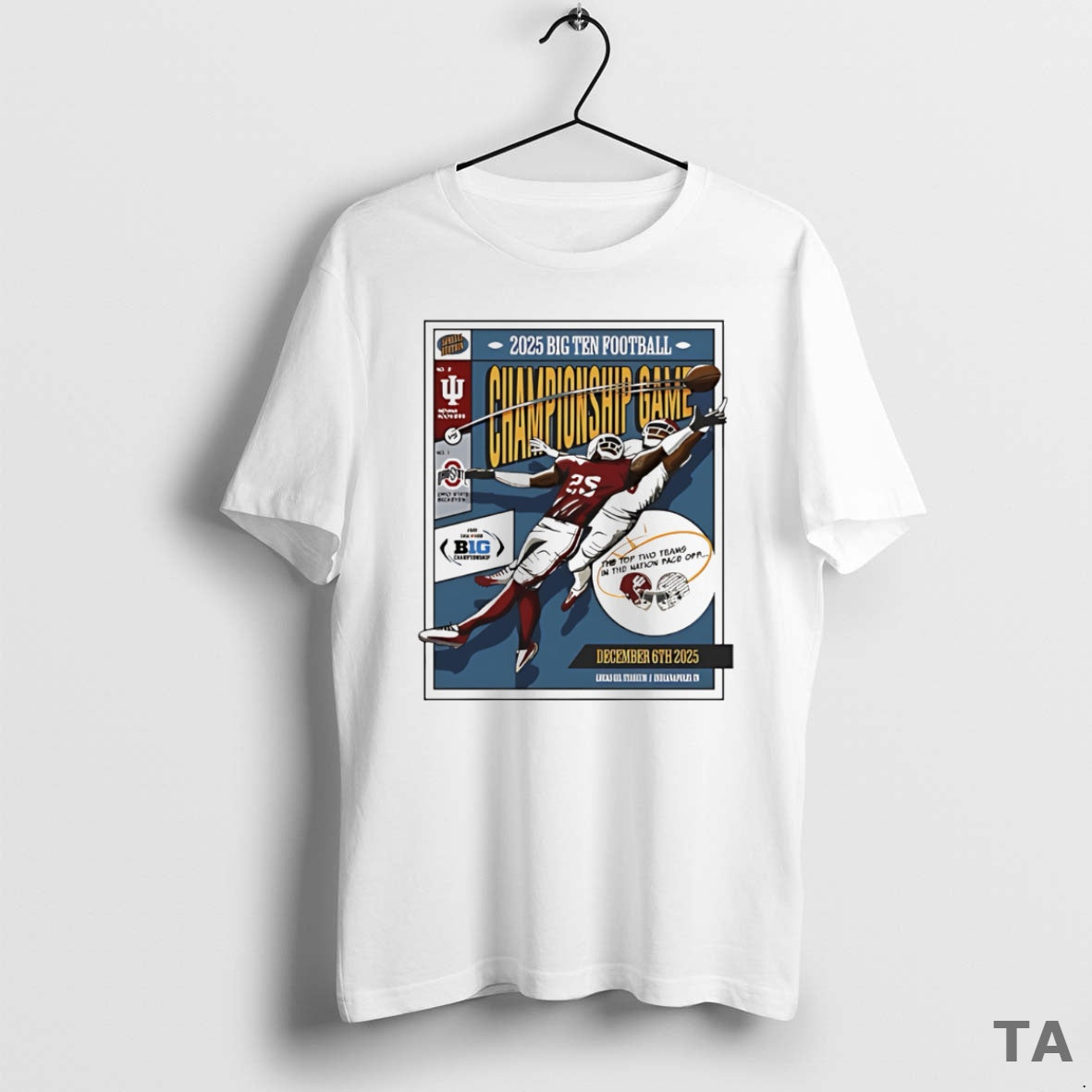 Top Big Ten Indiana Hoosiers Ohio State Buckeyes 2025 Championship T Shirt Sweater