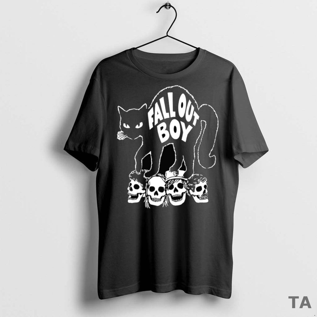 Top Black Cat Fall Out Boy T Shirt Sweater