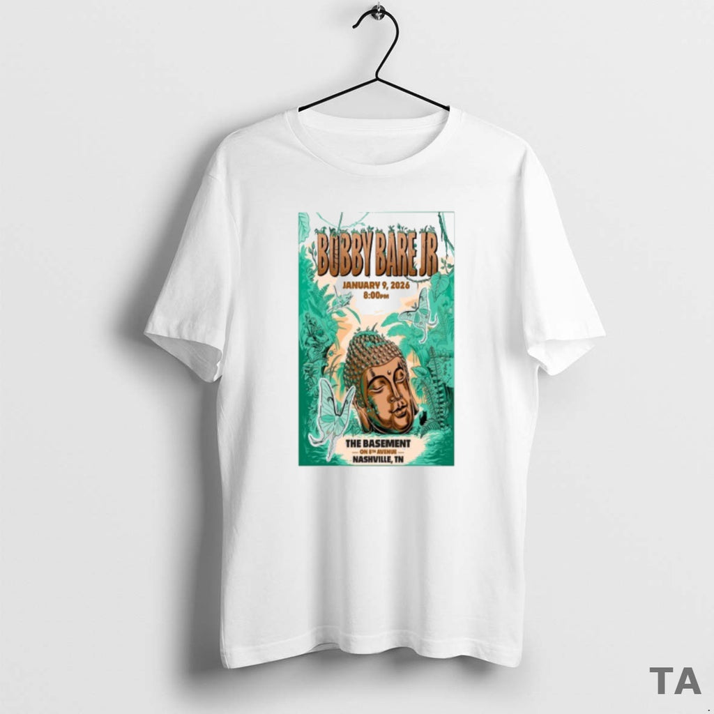 Top Bobby Bare Jr Nashville Tn January 9 2026 Concert T Shirt Sweater