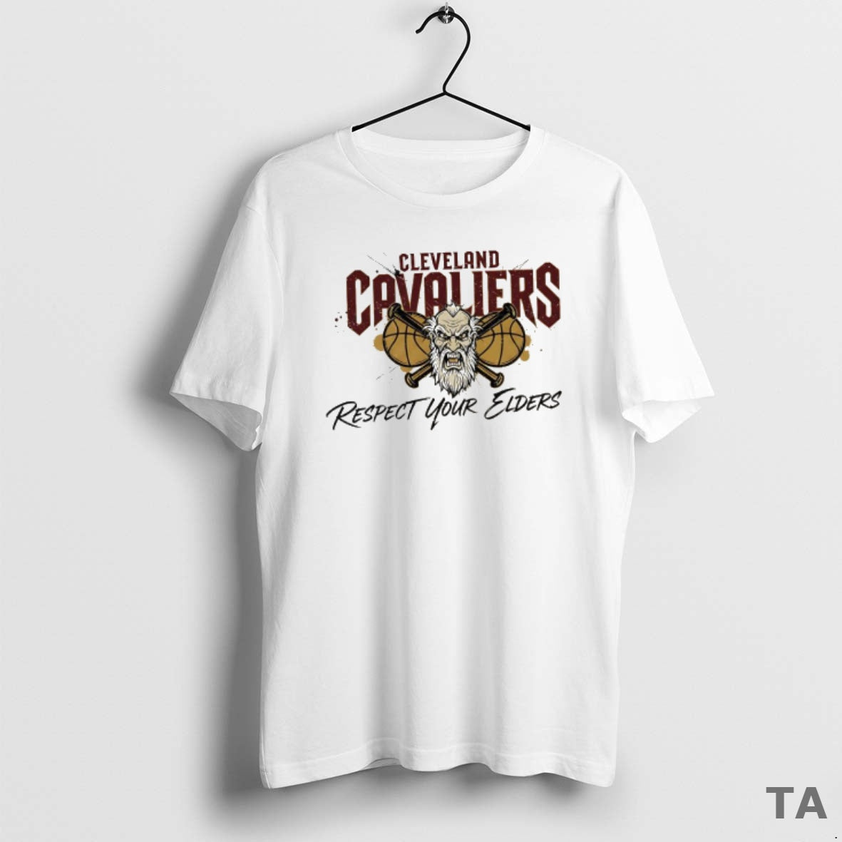 Top Cleveland Cavaliers Respect Your Elders T Shirt Sweater