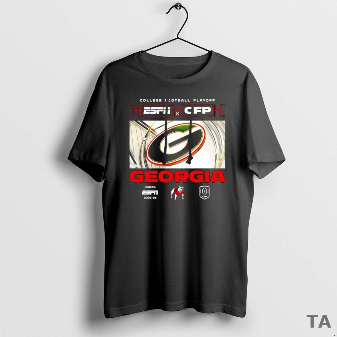 Top College Gameday Georgia Bulldogs 2025 2026 Cfp X Espn Logo T Shirt Sweater
