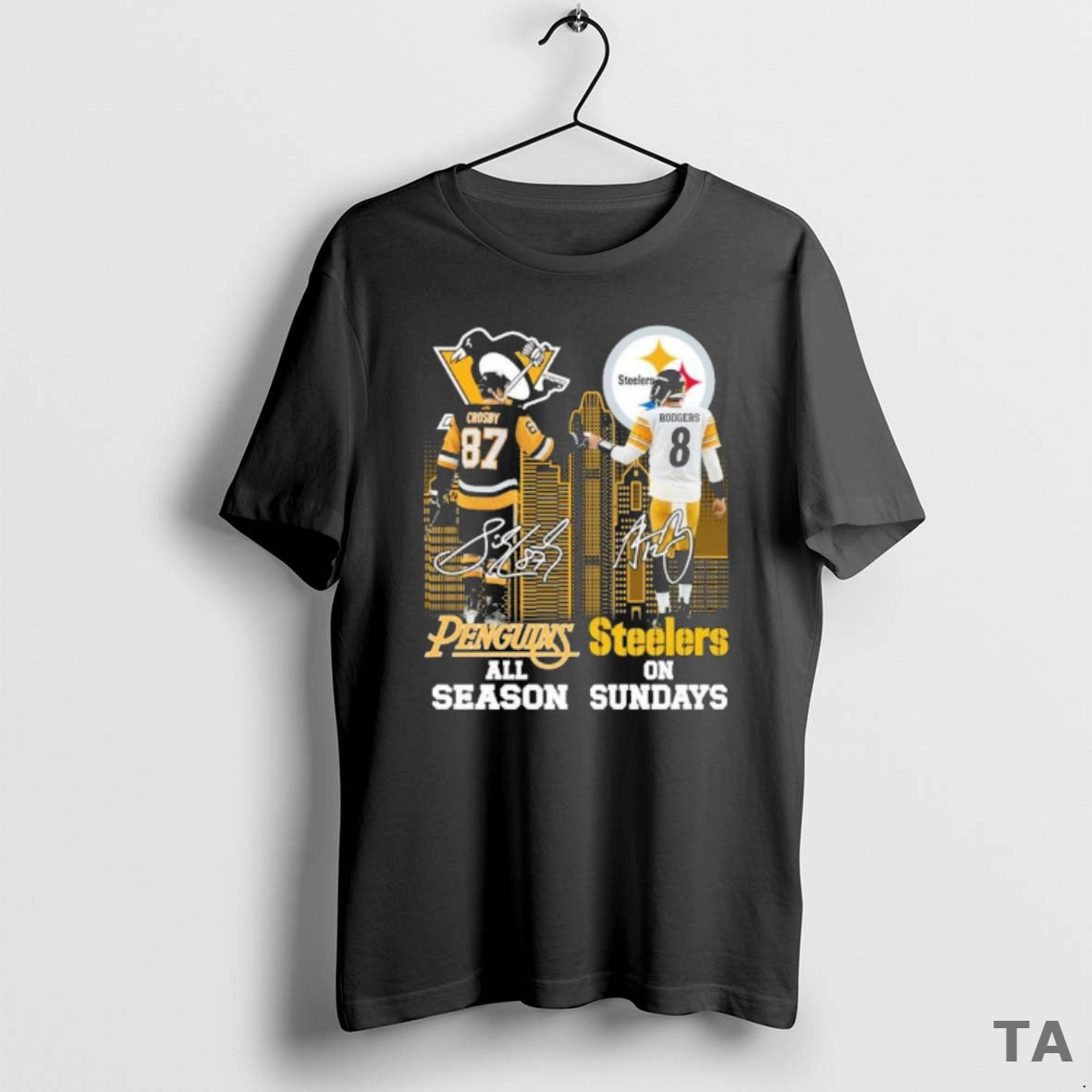 Top Crosby Pittsburgh Penguins All Season And Rodgers Pittsburgh Steelers On Sundays T Shirt Sweater