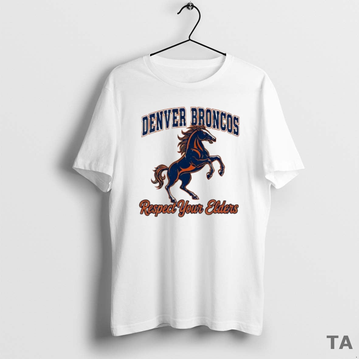 Top Denver Broncos Respect Your Elders T Shirt Sweater