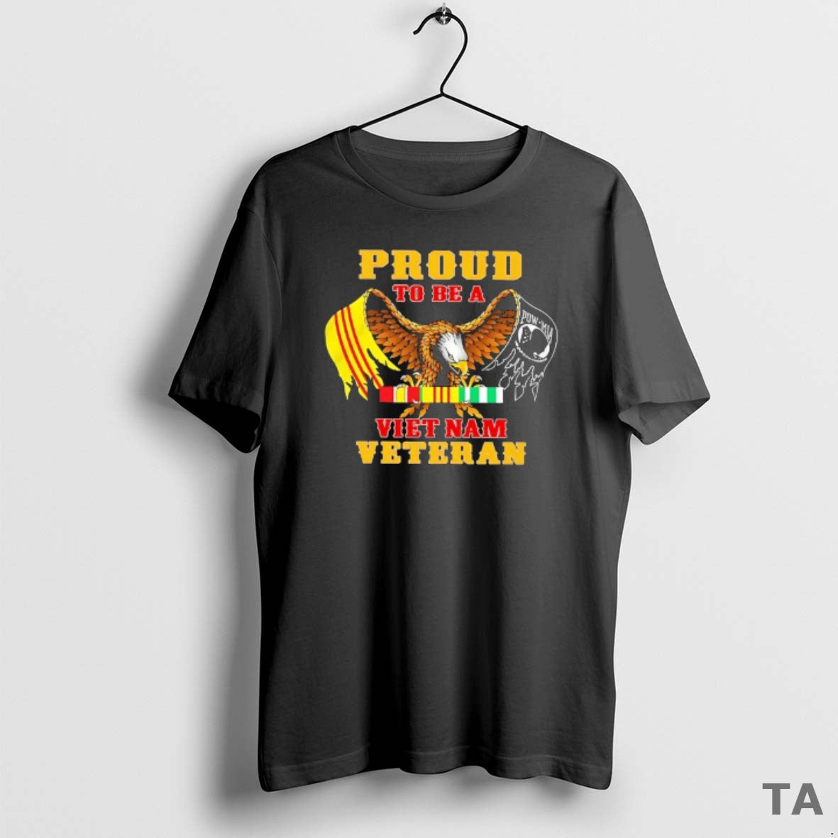 Top Eagle Proud To Be A Vietnam Veteran T Shirt Sweater
