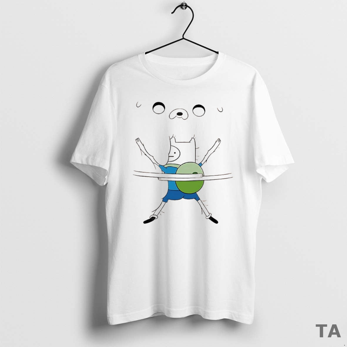 Top Finn The Human Hug Boobs T Shirt Sweater