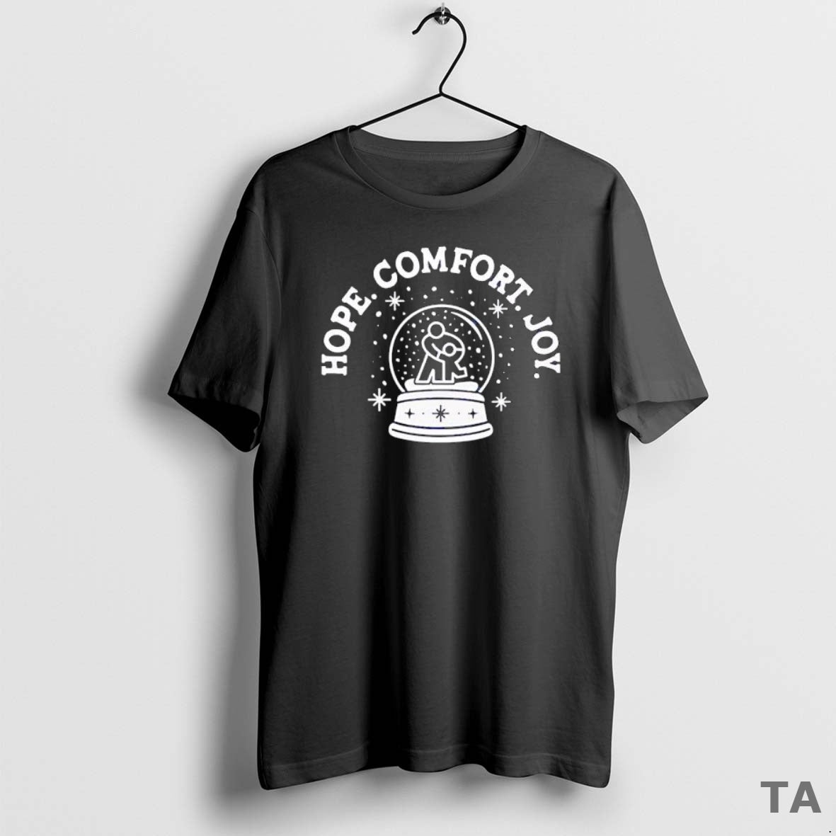 Top Funny Hope Comfort Joy Childrens Mercy Snow Globe T Shirt Sweater