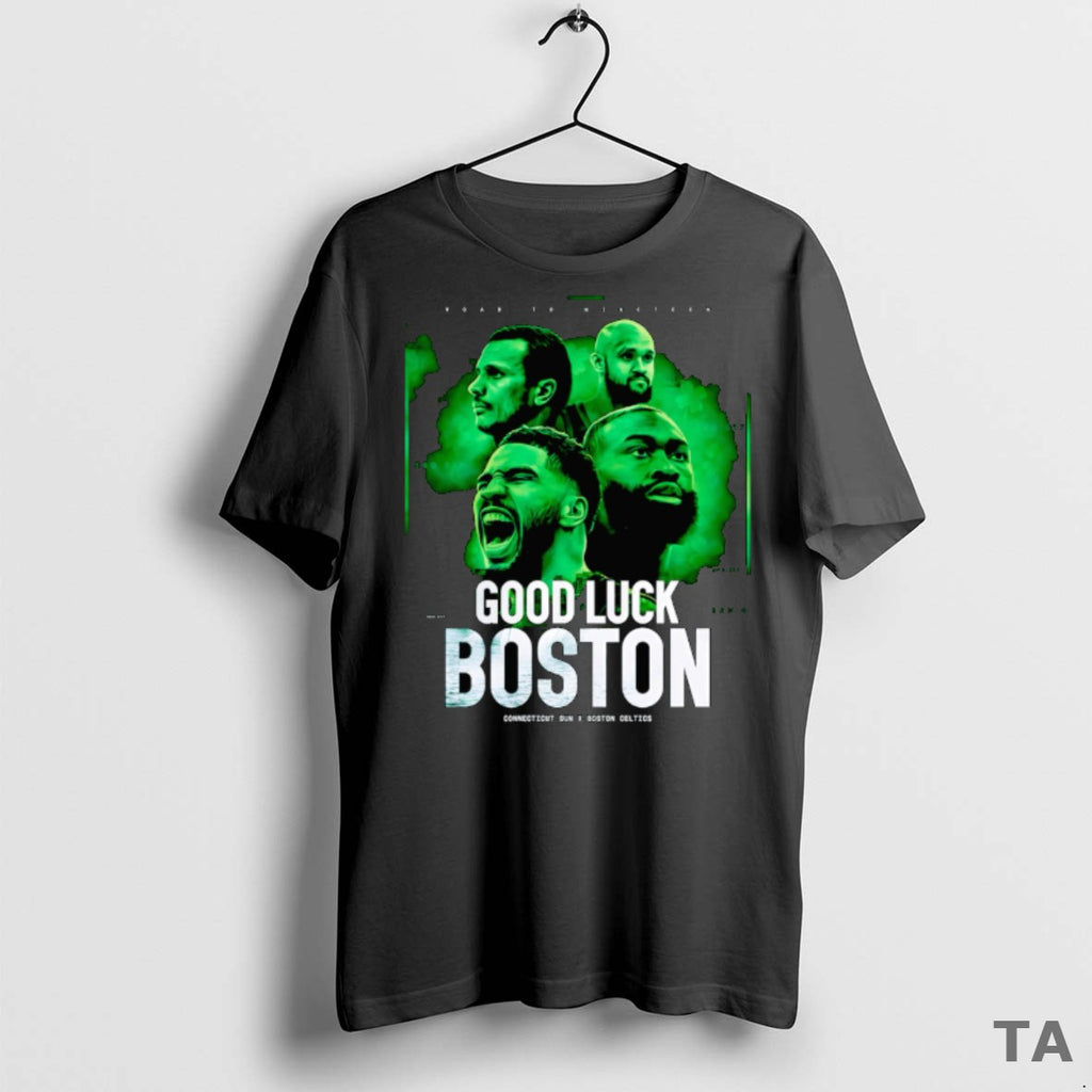 Top Good Luck Boston Connecticut Sun X Celtics T Shirt Sweater