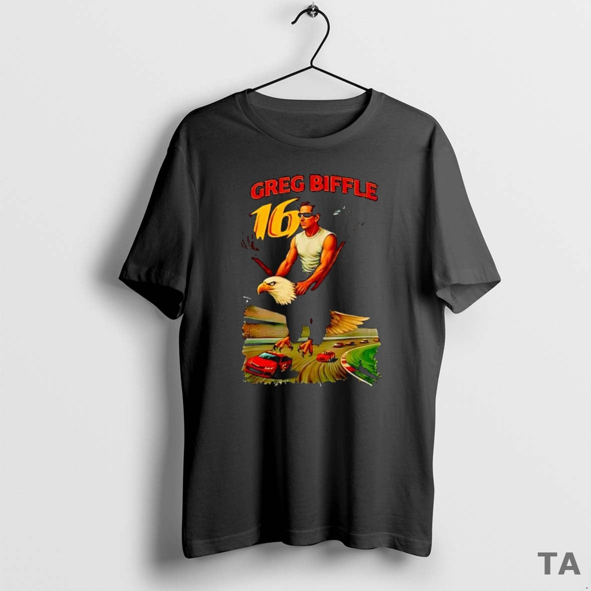 Top Greg Biffle 16 Eagles F1 Graphic T Shirt Sweater