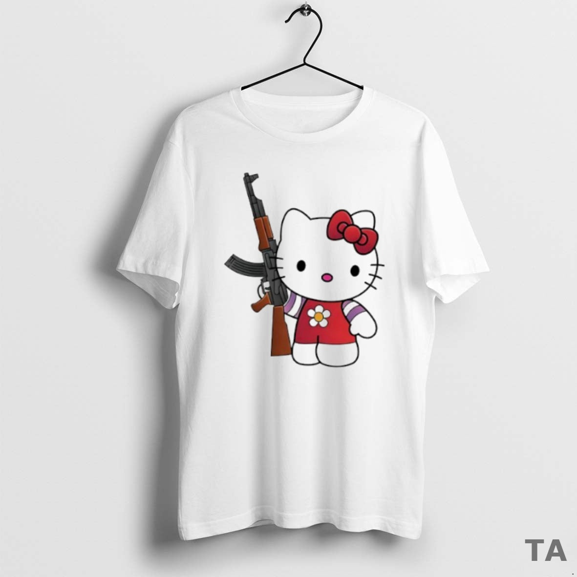 Top Hello Kitty Ak 47 Circle T Shirt Sweater