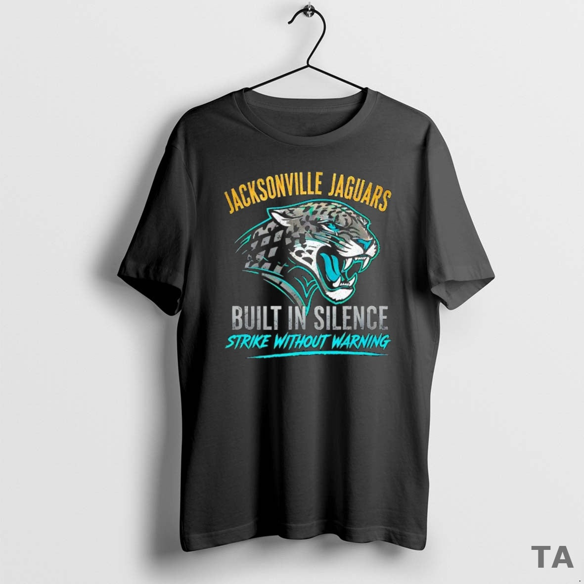 Top Jacksonville Jaguars Built In Silence Strike Without Warning T Shirt Sweater