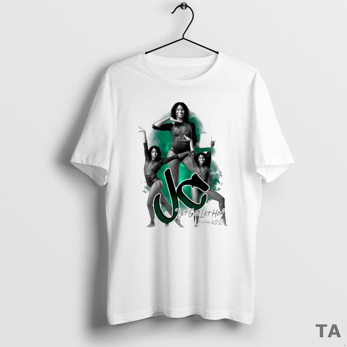 Top Jazlynn Chism Let Go Let Him Graphic Circle T Shirt Sweater