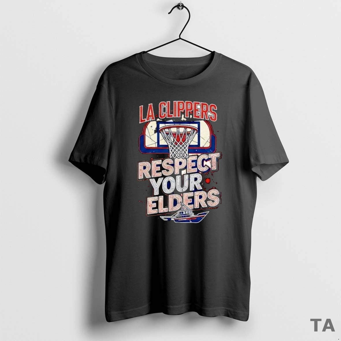 Top La Clippers Respect Your Elders T Shirt Sweater