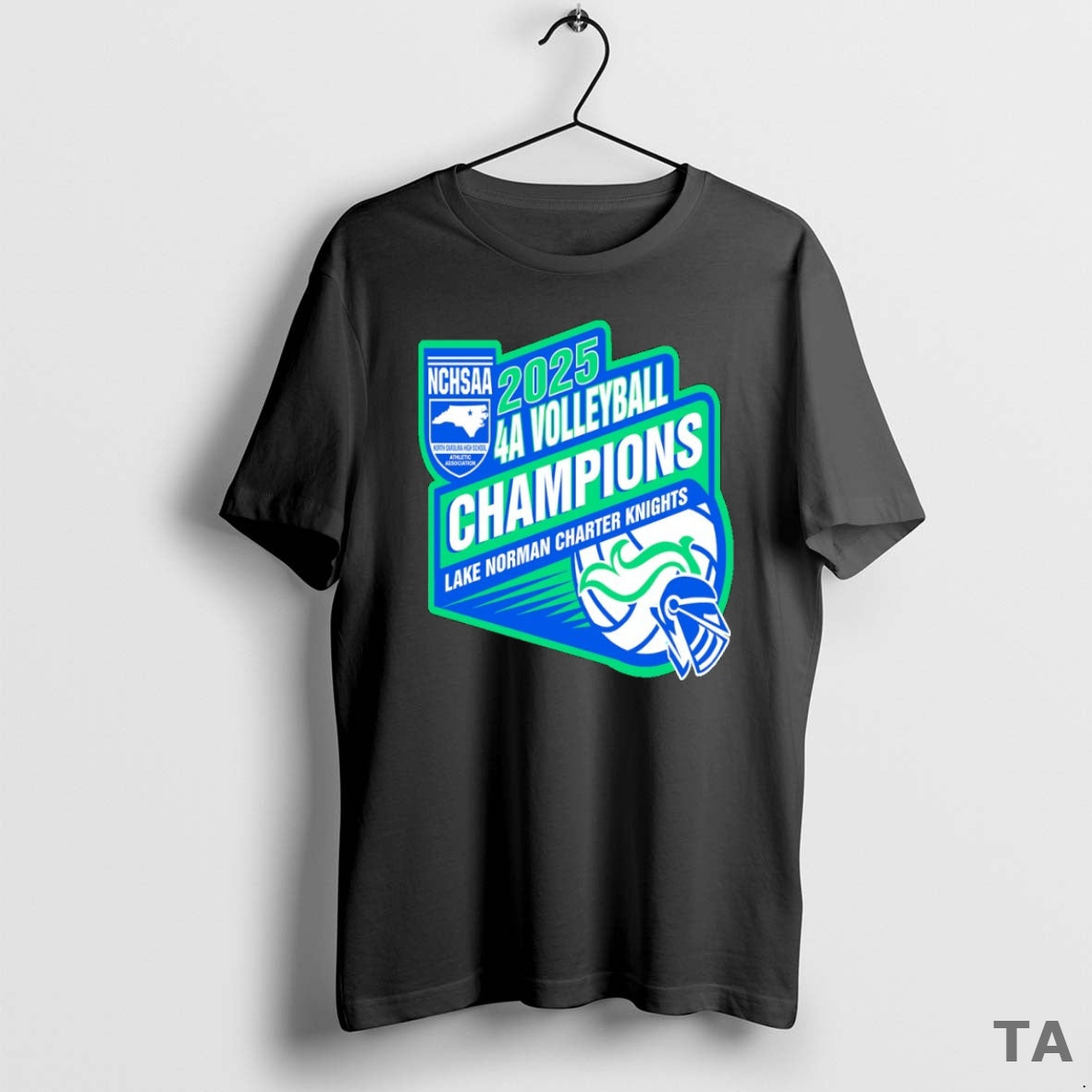 Top Lake Norman Charter Knights Nchsaa 4a Volleyball Champions 2025 T Shirt Sweater