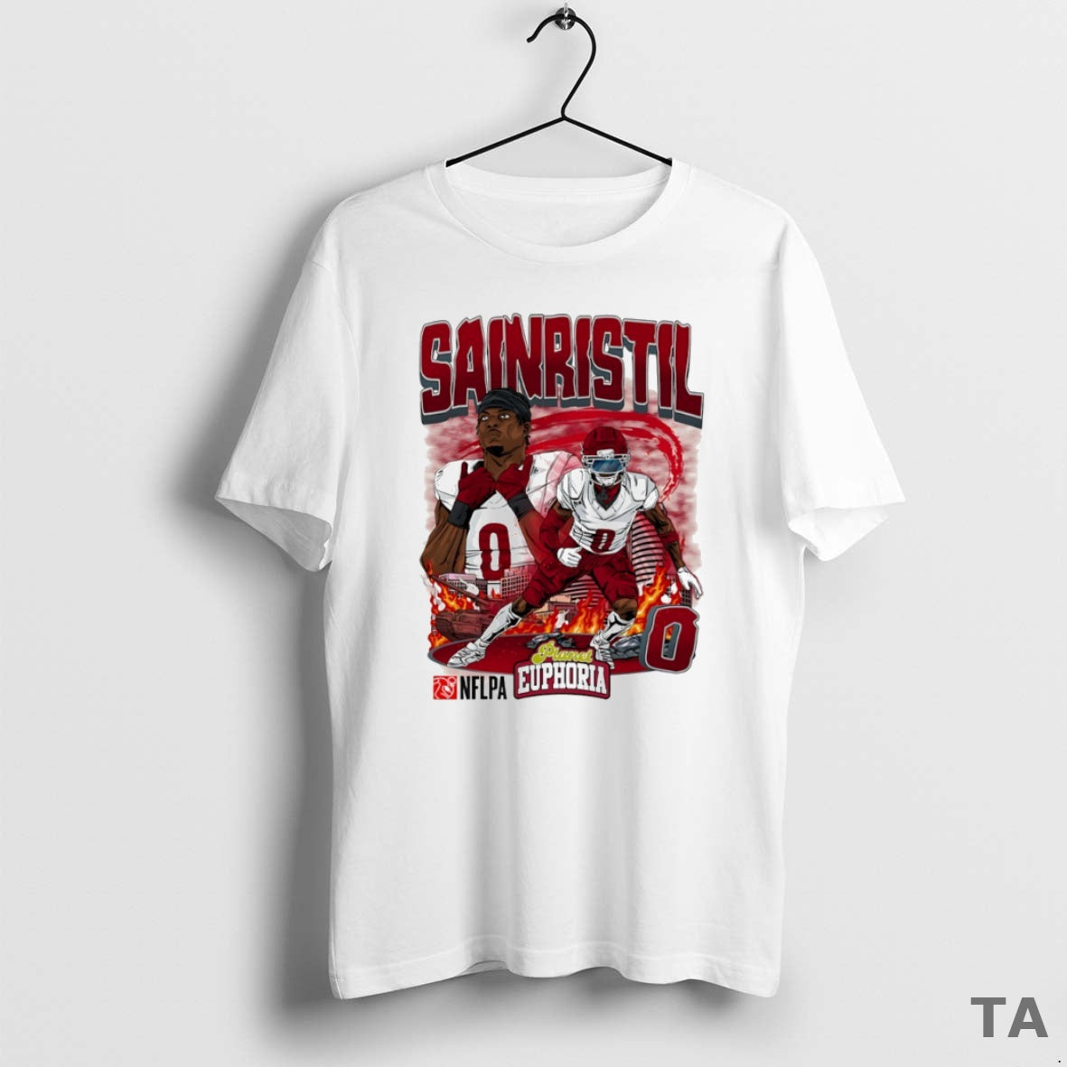 Top Mike Sainristil 0 Washington Commanders Football Comic Circle T Shirt Sweater