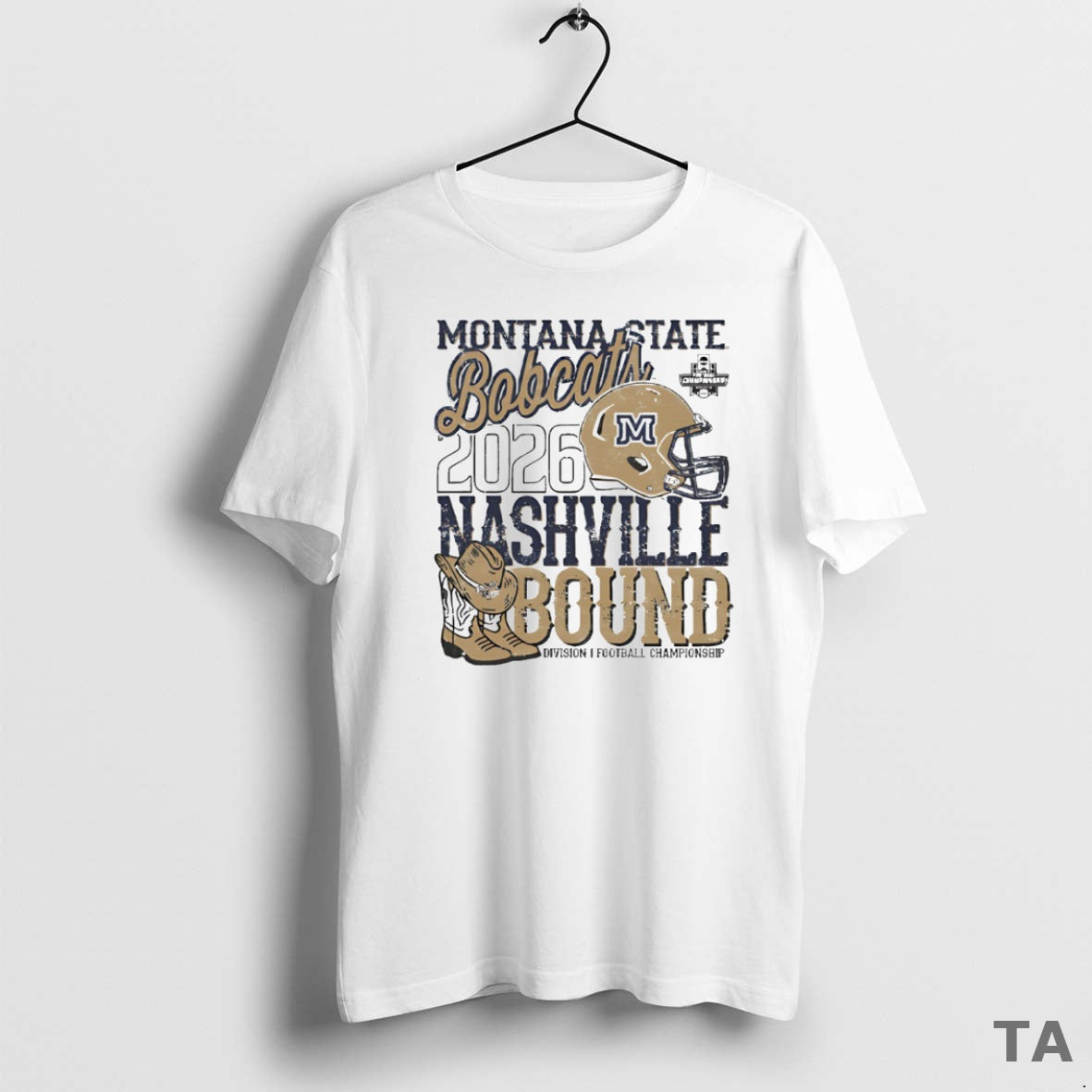 Top Montana State Bobcats 2026 Ncaa Nashville Bound Helmet Boots Vintage Circle T Shirt Sweater