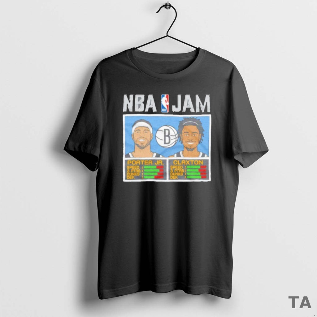 Top Nba Jam Nets Porter Jr T Shirt Sweater