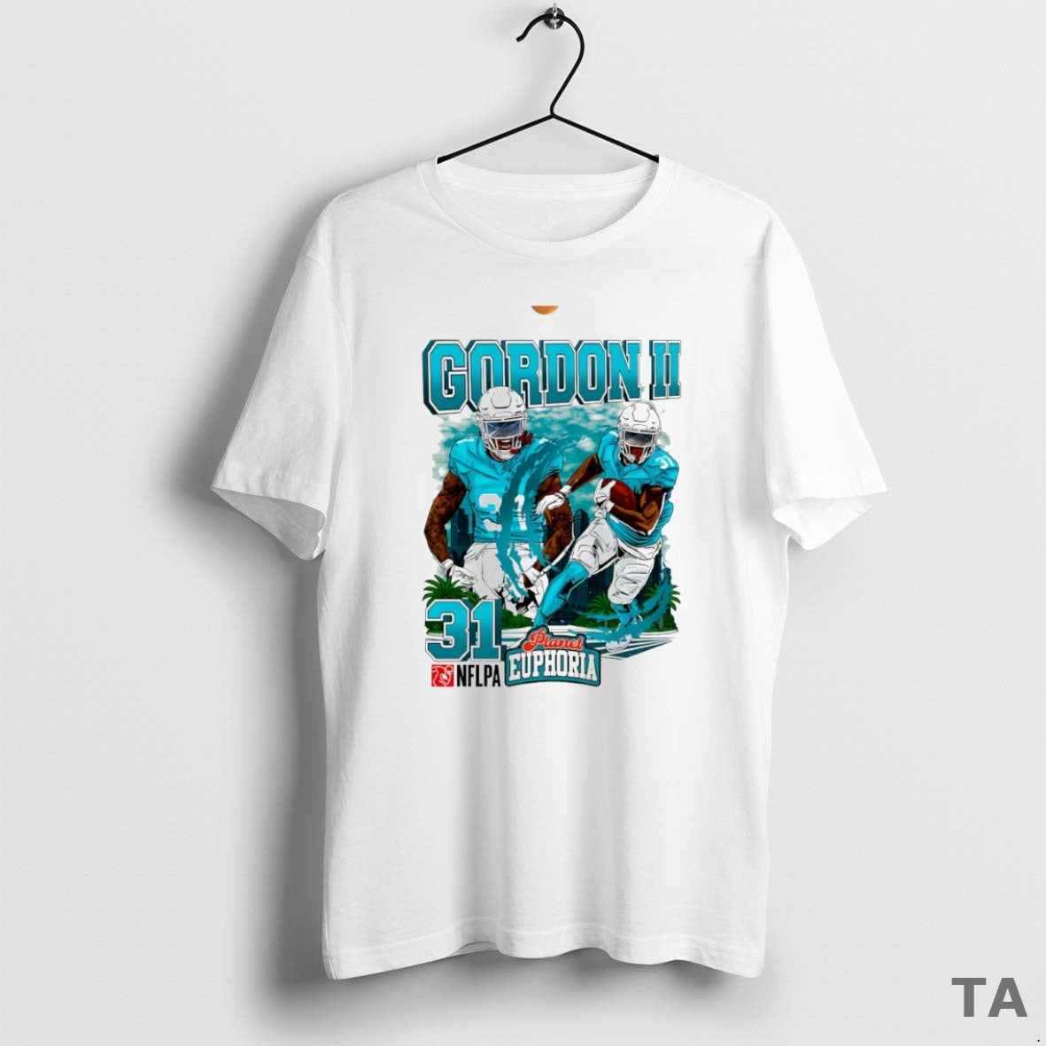 Top Ollie Gordon Ii 21 Miami Dolphins Football Comic Circle T Shirt Sweater