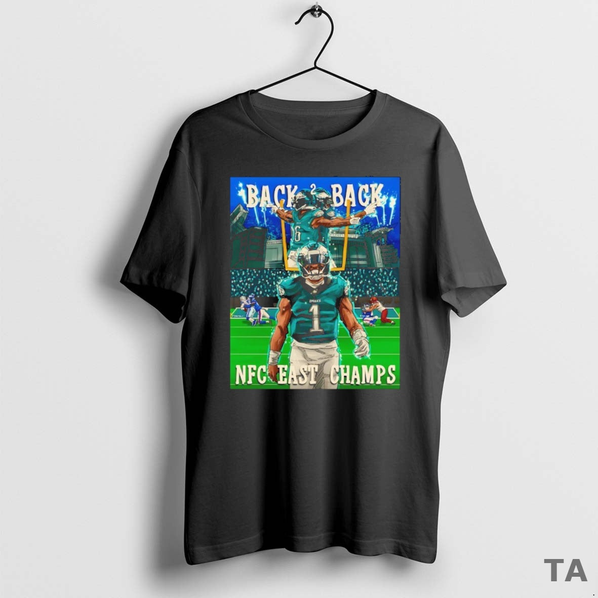 Top Philadelphia Eagles Back 2 Back Nfc East Champs 2025 T Shirt Sweater