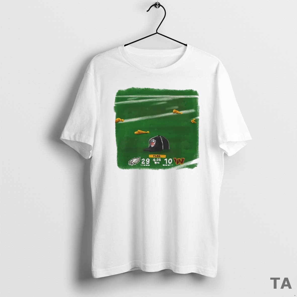 Top Philadelphia Eagles Vs Washington Commanders 29 10 Hat On The Field Circle