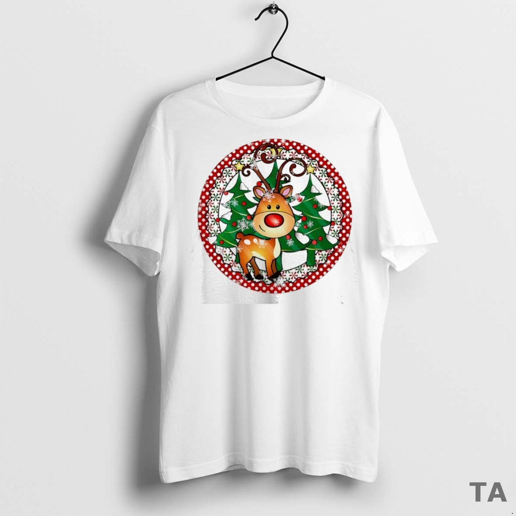 Top Reindeer Christmas Logo T Shirt Sweater