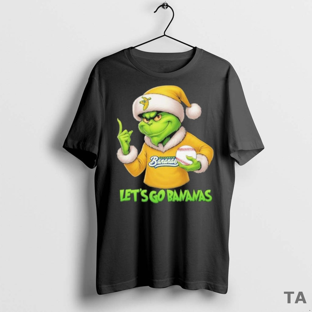 Top Savannah Bananas Lets Go Bananas Grinch Christmas T Shirt Sweater