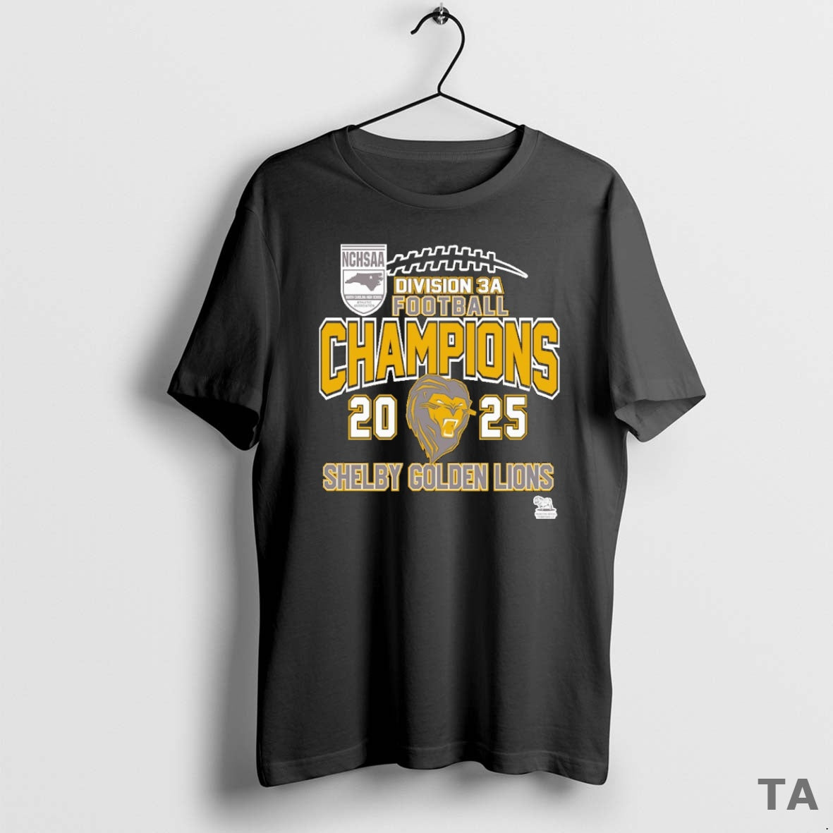 Top Shelby Golden Lions Nchsaa Division 3a Football Champions 2025 T Shirt Sweater