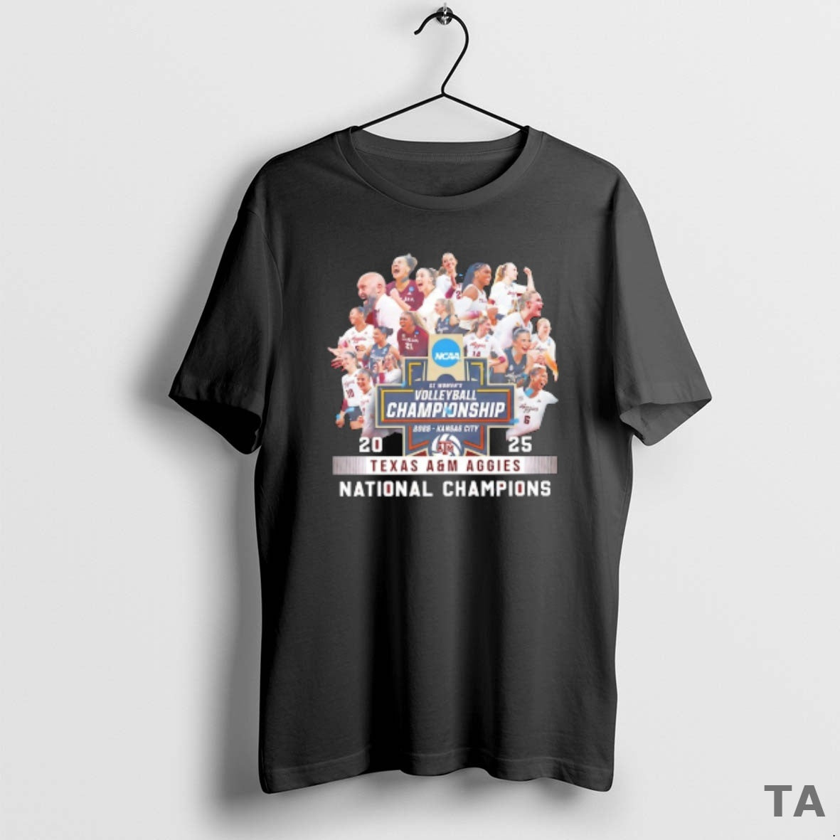 Top Texas Am Aggies Ncaa Di Womens Volleyball National Champions 2025 Players Graphic