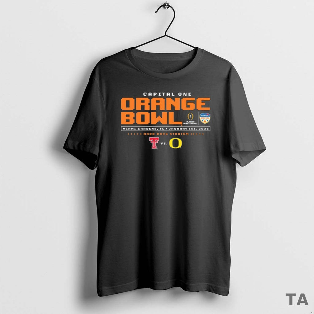 Top Texas Tech Vs Oregon 2025 Orange Bowl T Shirt Sweater