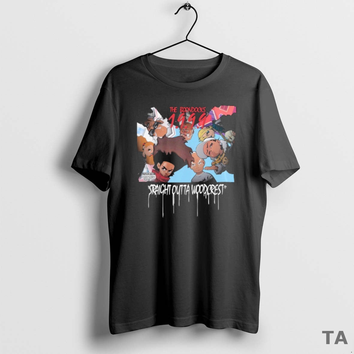 Top The Boondocks Straight Outta Woodcrest 1999 T Shirt Sweater