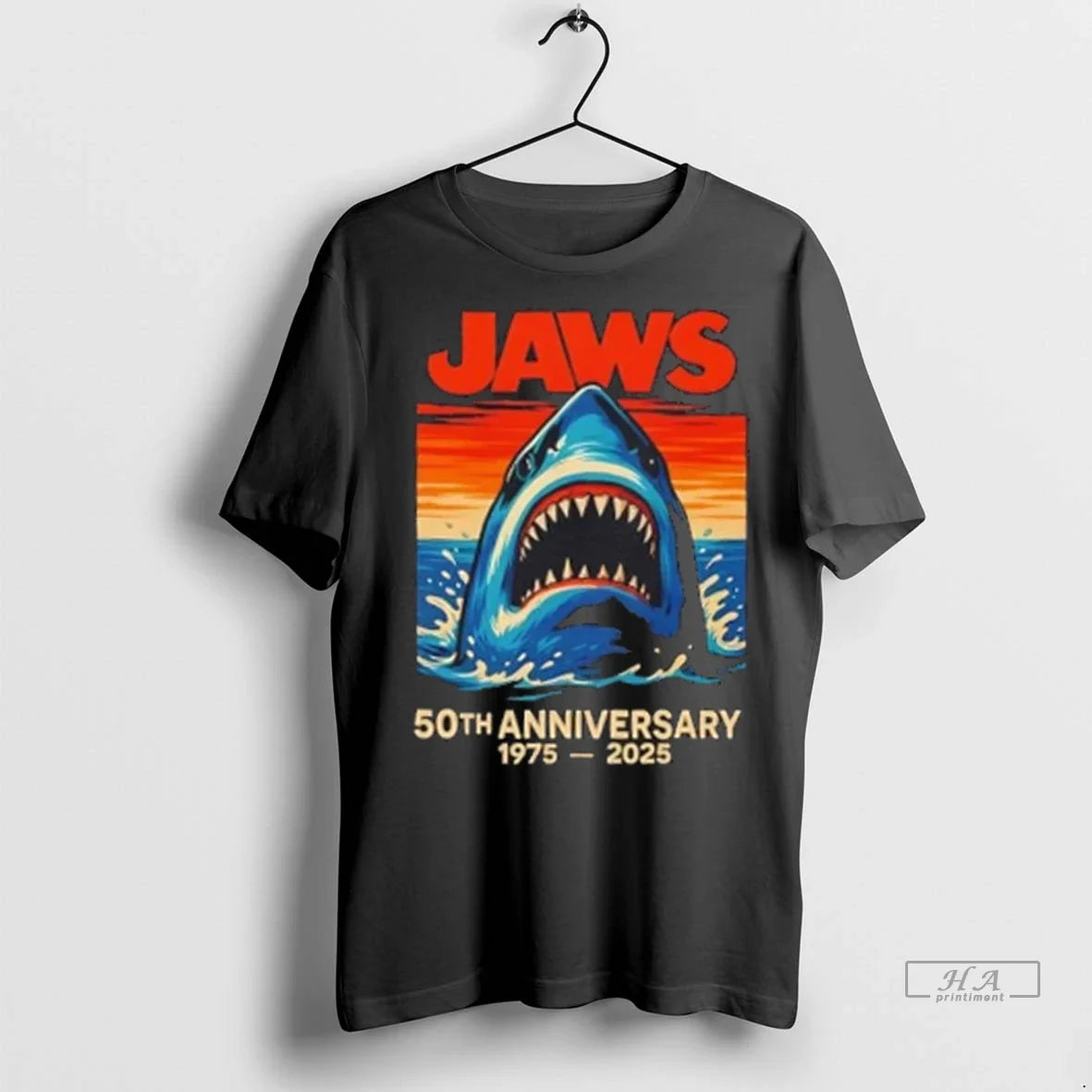 Trendy Officials Shark Jaws 50th Anniversary 1975 2025 Retro Shirt Sweater