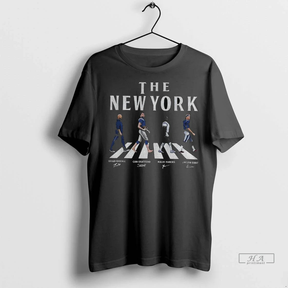 Trendy The New York Brian Daboll Cam Skattebo Malik Nabers And Jaxson Dart Abbey Road