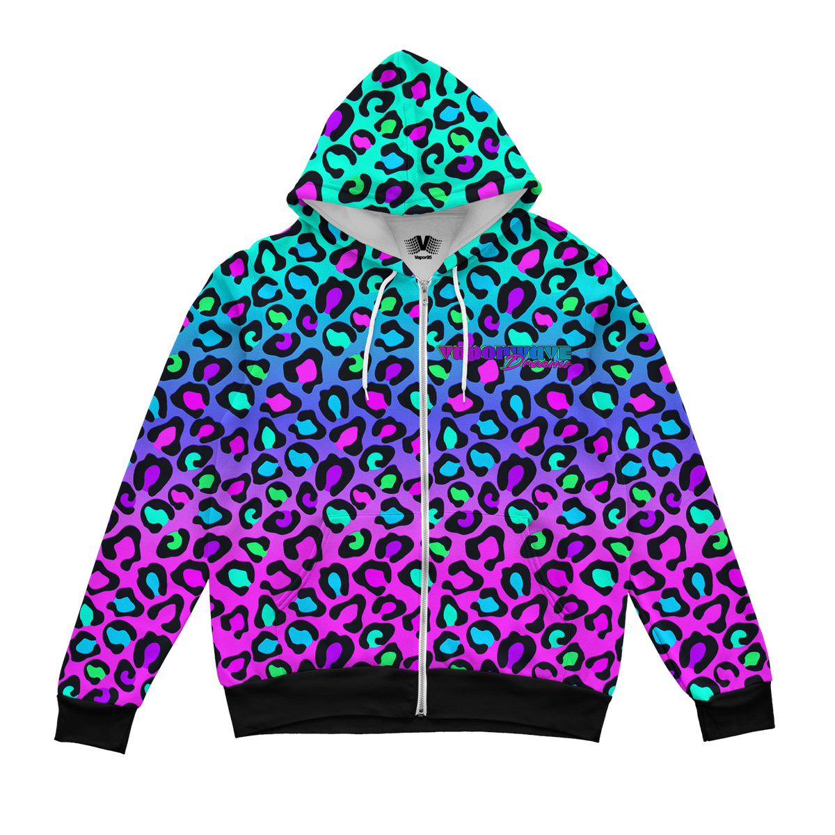 Vaporwave Dreams Zip Up Hoodie