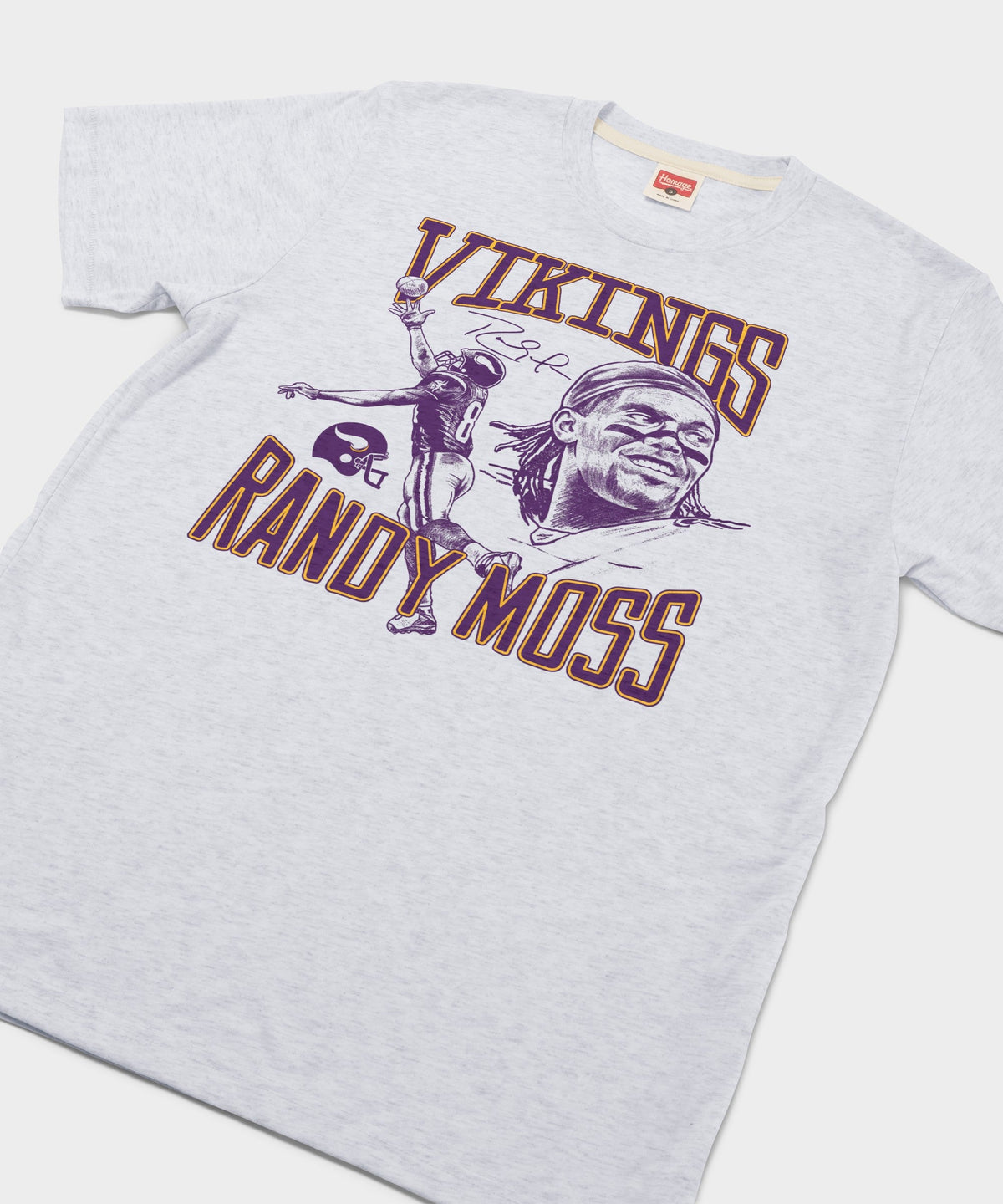 Vikings Randy Moss Signature Portrait